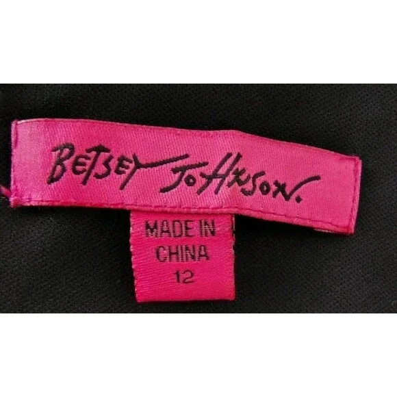 Betsey Johnson Dress Size 12 Pearled Collar Floral Sleeveless Zip Lined - Picture 4 of 14